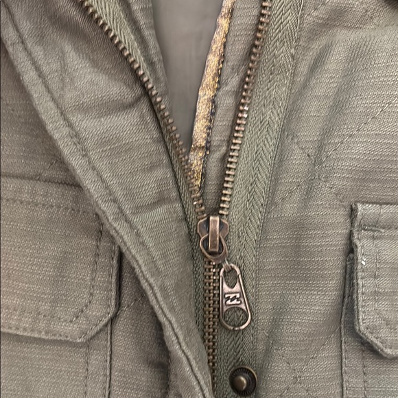 Billabong Women's Green Utility Jacket Relaxed Fit Cotton M - Picture 5 of 8